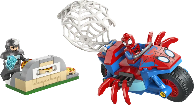 LEGO Marvel Spidey på sin motorcykel mod Rhino 11206