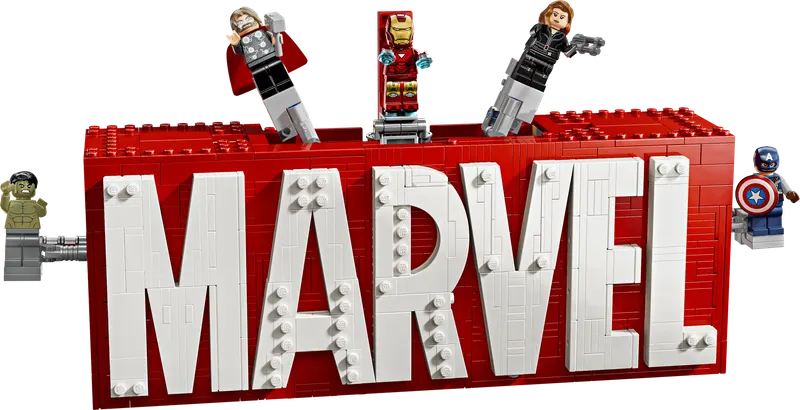 LEGO Marvel MARVEL-logo og minifigurer 76313