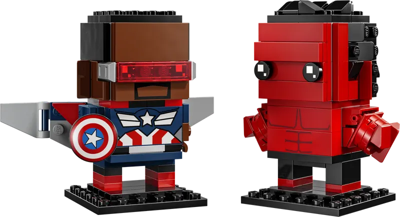 LEGO BrickHeadz Captain America og Red Hulk-figurer 40668