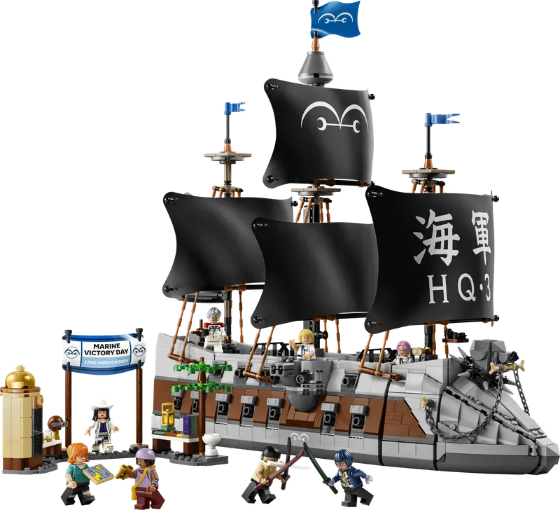 LEGO One Piece Garps Marine-slagskib 75646