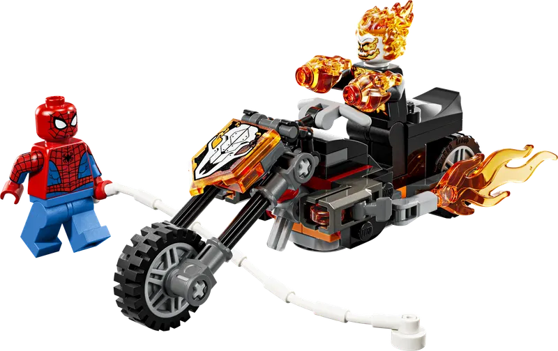 LEGO Marvel Spider-Man mod Ghost Rider på motorcykel 76335
