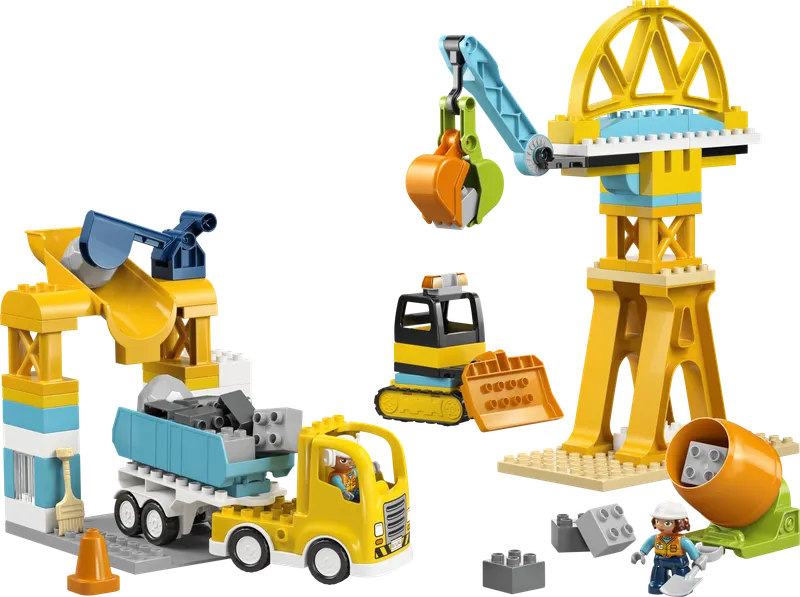 LEGO DUPLO® 3-i-1 Byggeplads med køretøjer 10476