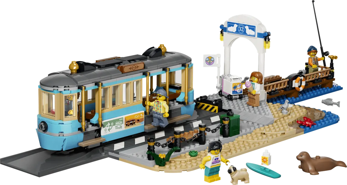 LEGO City Klassisk sporvogn med strandstop 60506