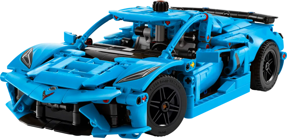 Blå Chevrolet Corvette Stingray