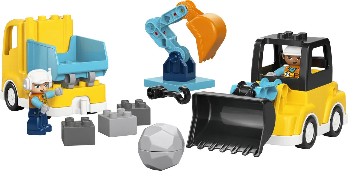 LEGO DUPLO® 3-i-1 Entreprenørmaskiner 10475