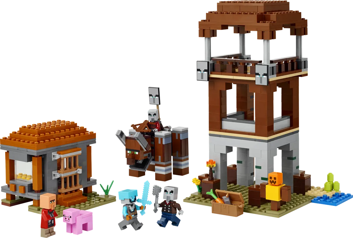 LEGO Minecraft® Røverforposten og ravager 21278