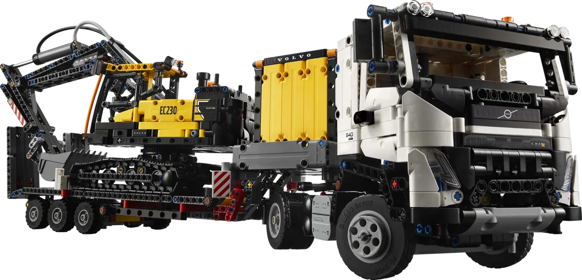LEGO Technic Volvo FMX-lastbil og EC230 elektrisk gravemaskine 42175