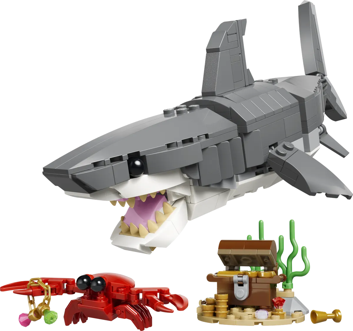 LEGO Creator 3-in-1 Farlig haj med skattekiste 31381