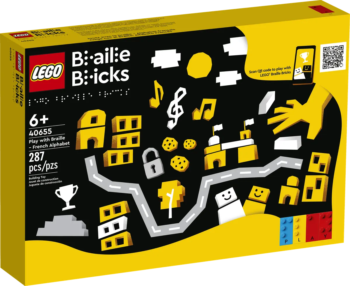 LEGO Braille Bricks Leg med braille - fransk alfabet 40655