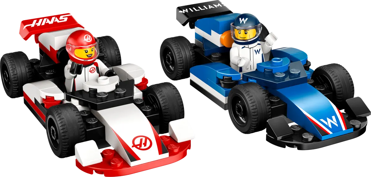 LEGO City F1 Williams Racing og Haas F1-racerbiler 60464