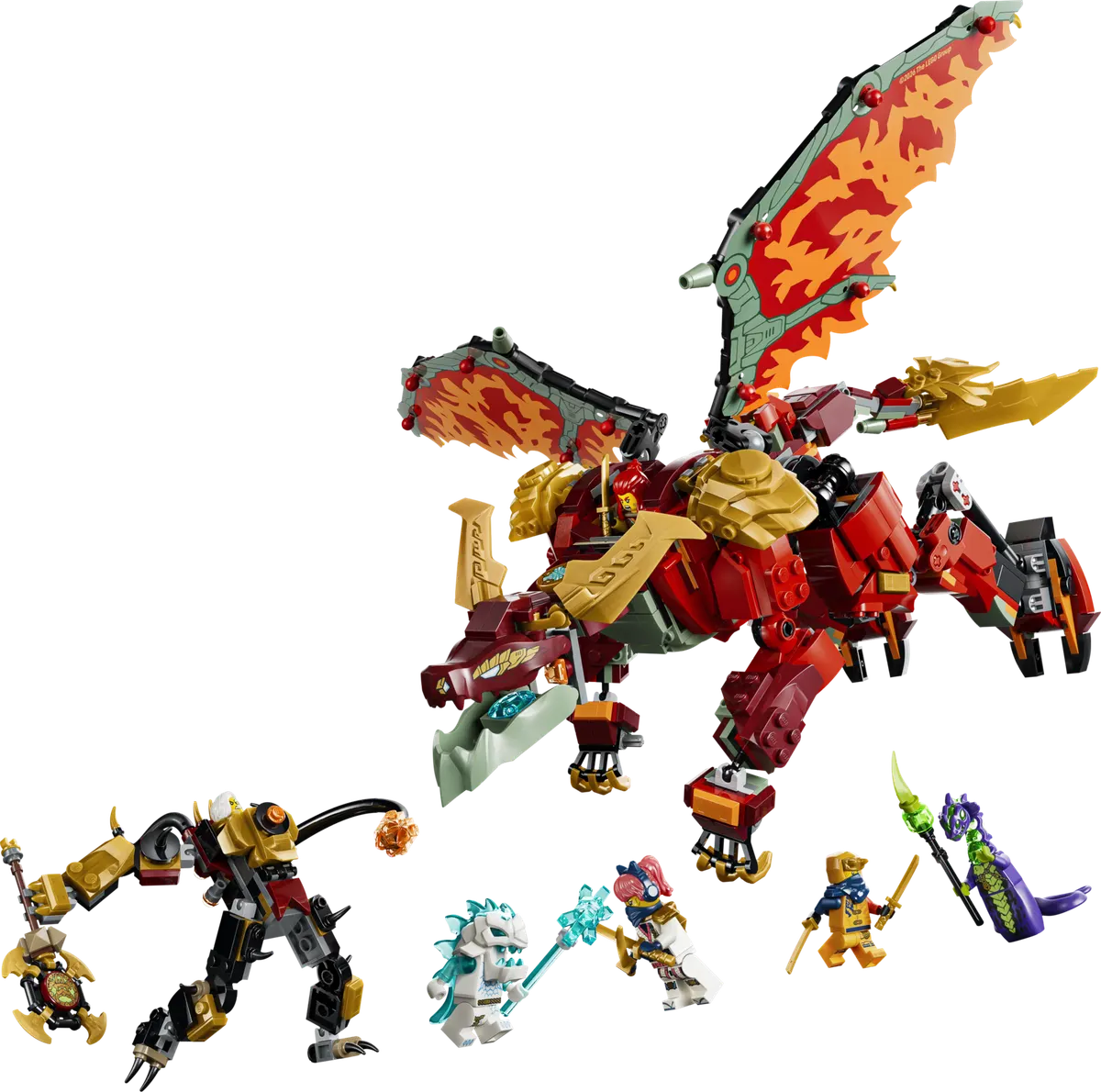 LEGO NINJAGO® Wyldfyres forvandlingsdrage-mech 71868
