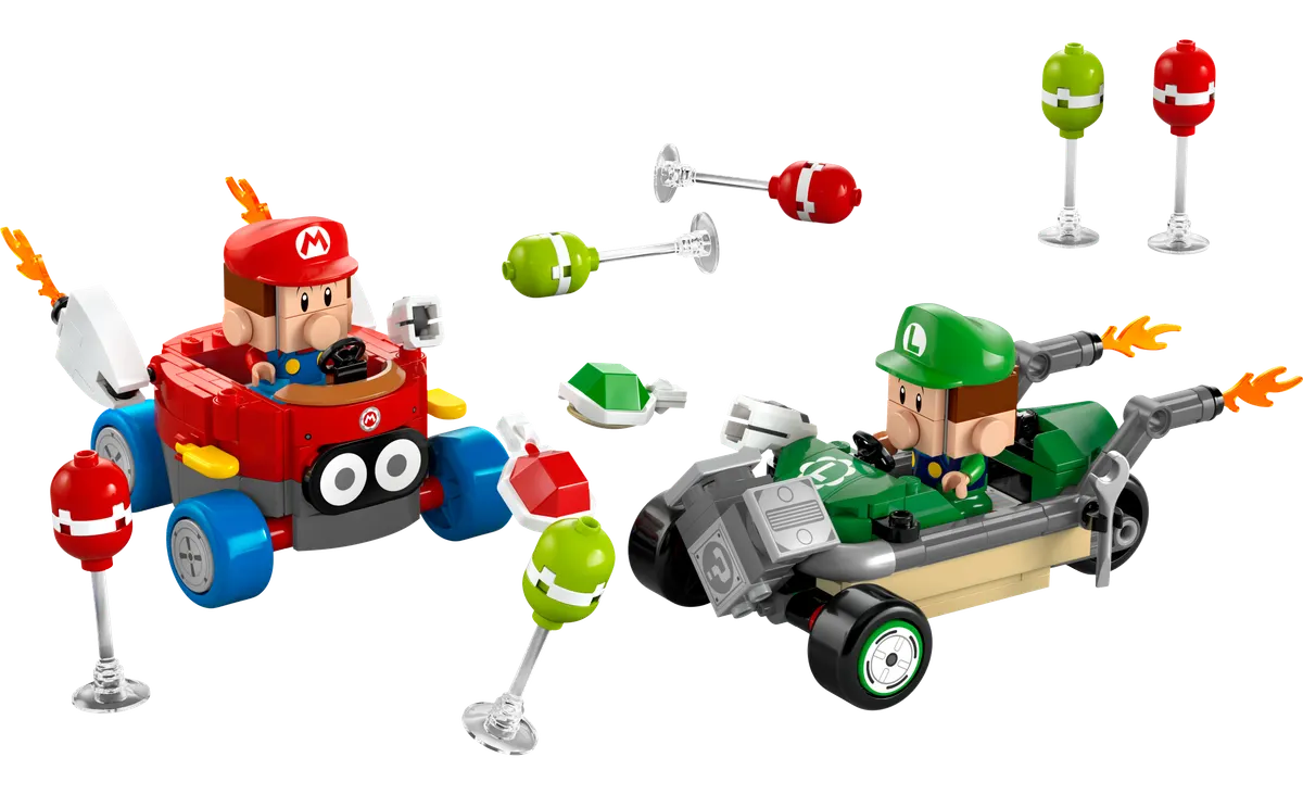 LEGO Super Mario™ Mario Kart - Baby Mario mod Baby Luigi 72034