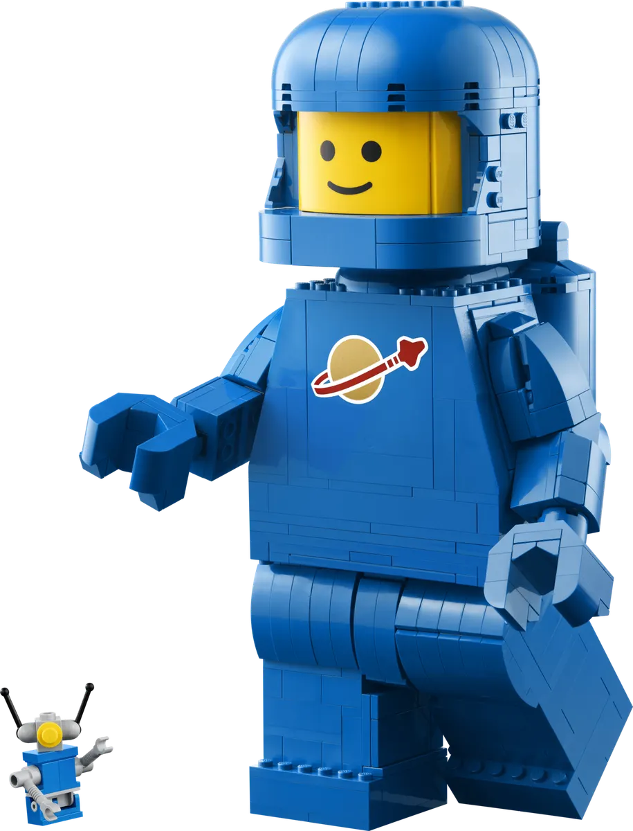 Up-Scaled Blue Astronaut Minifigure