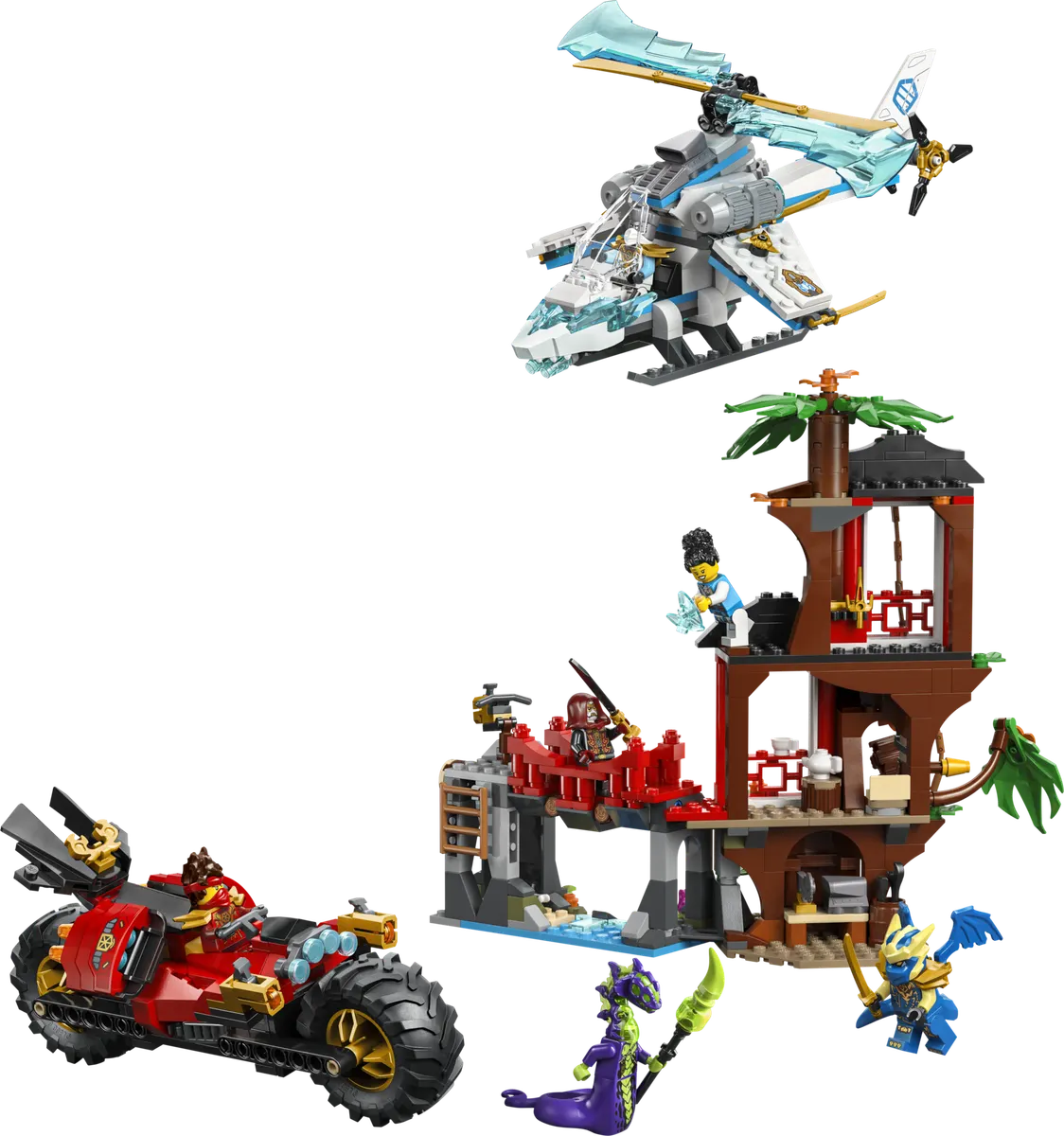 LEGO NINJAGO® Ninjafartøjernes kamp for trætophuset 71857