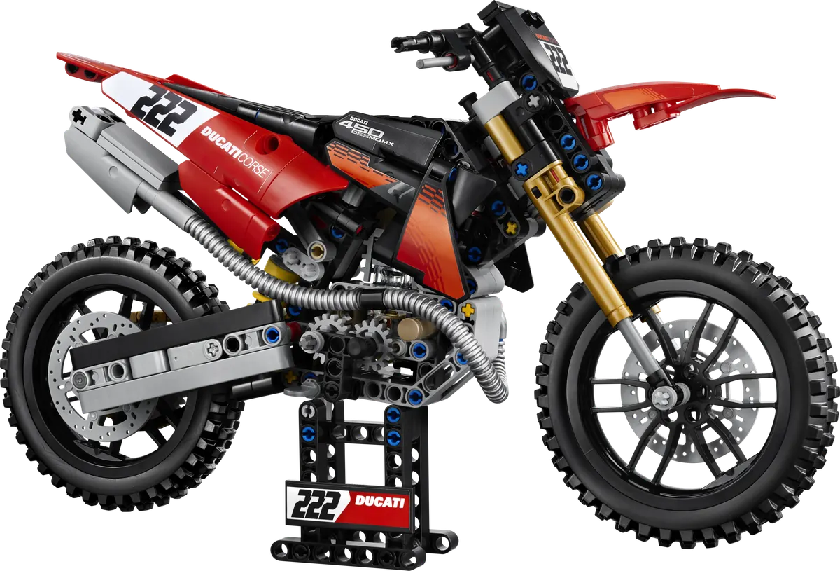 LEGO Technic Ducati Desmo450 MX Factory Motorcycle 42238