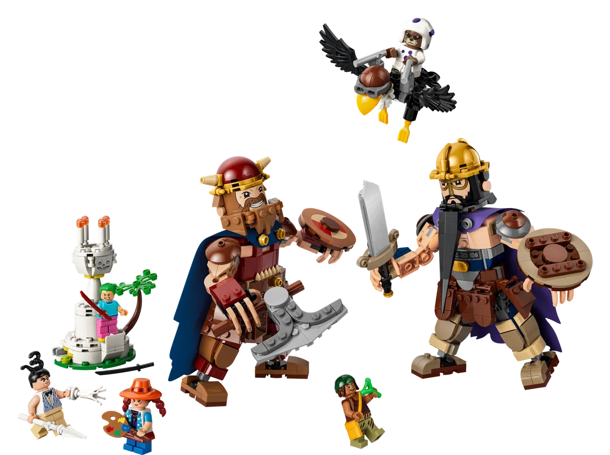 LEGO One Piece Dorry mod Brogy - giganterne i Little Garden 75644