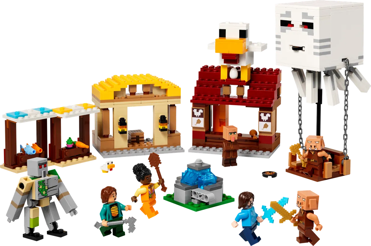 LEGO Minecraft® Ghast-ballonens angreb på landsbyen 21273