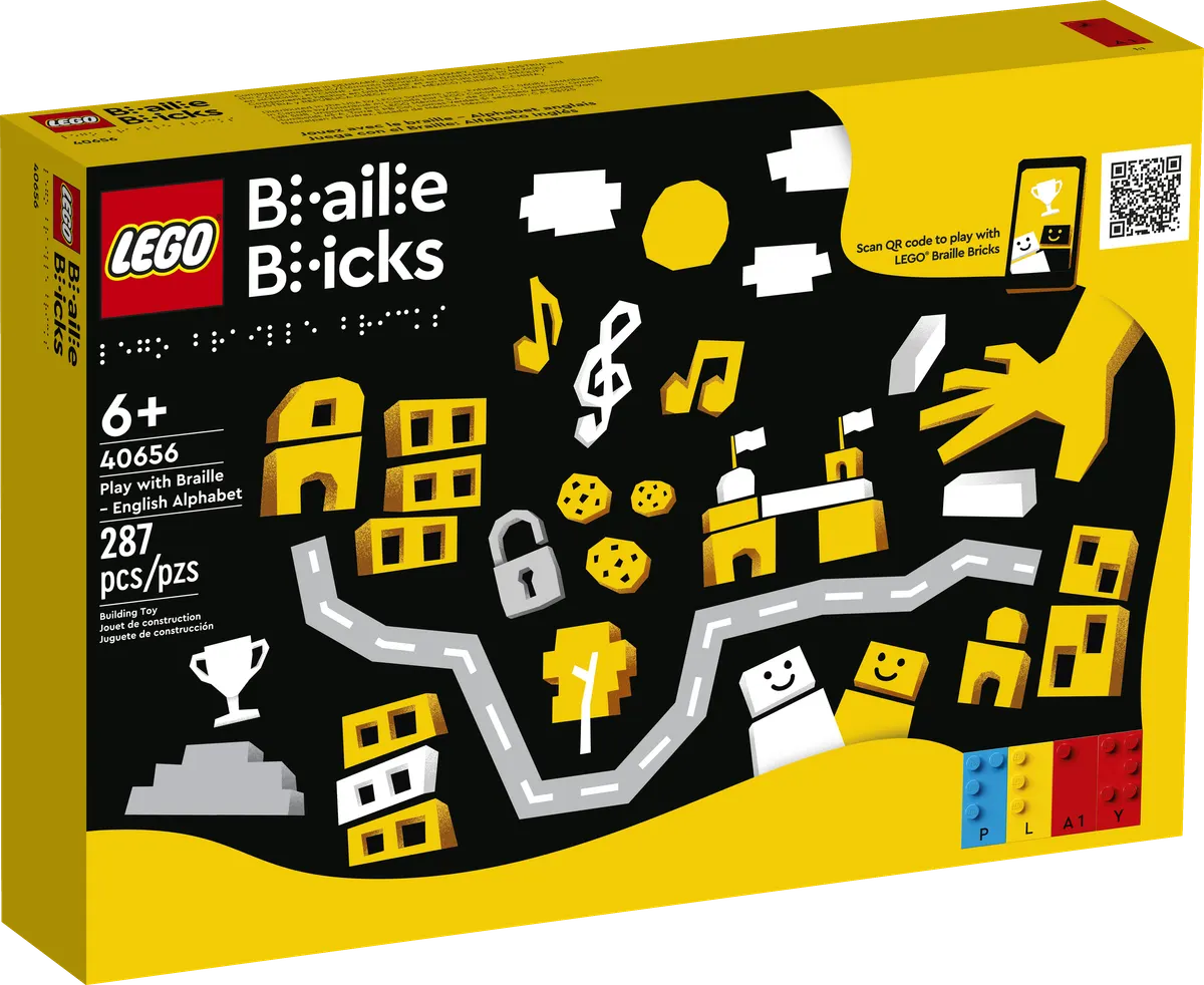 LEGO Braille Bricks Leg med braille - engelsk alfabet 40656