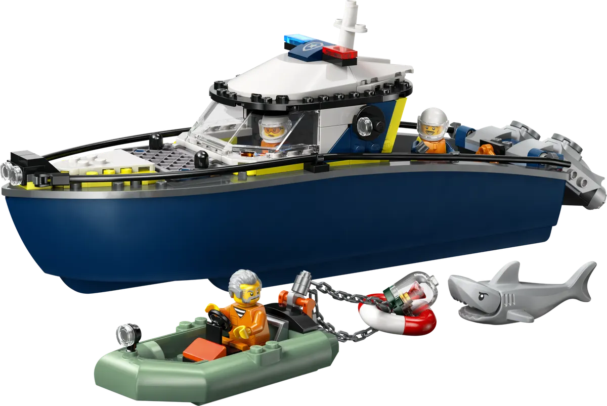 LEGO City Politibåd på forbryderjagt 60456