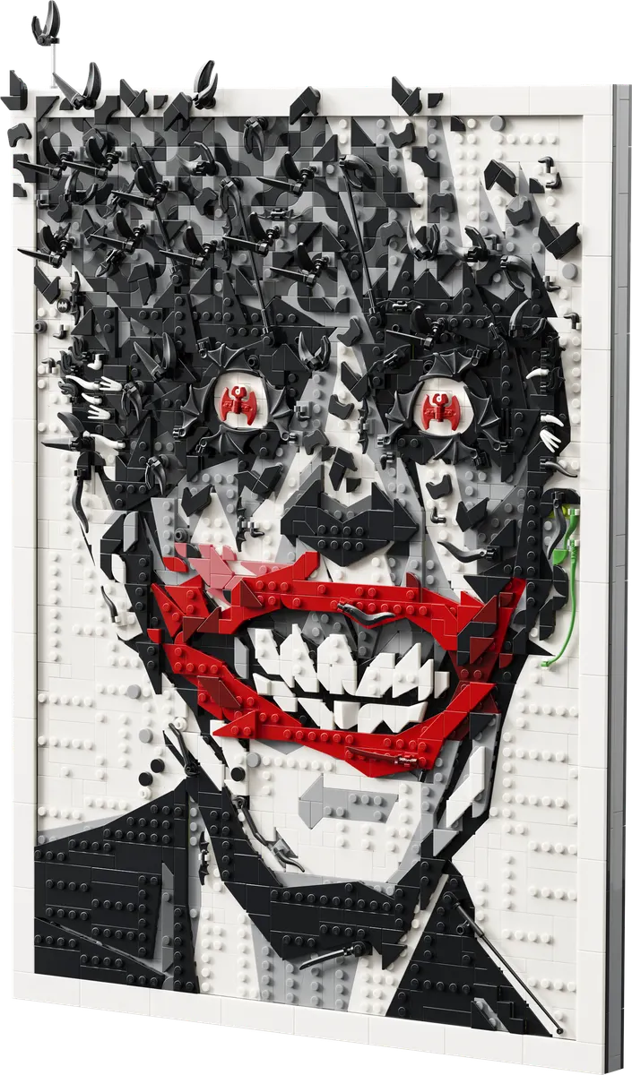 LEGO Art The Joker Wall Art Comic Cover 67012