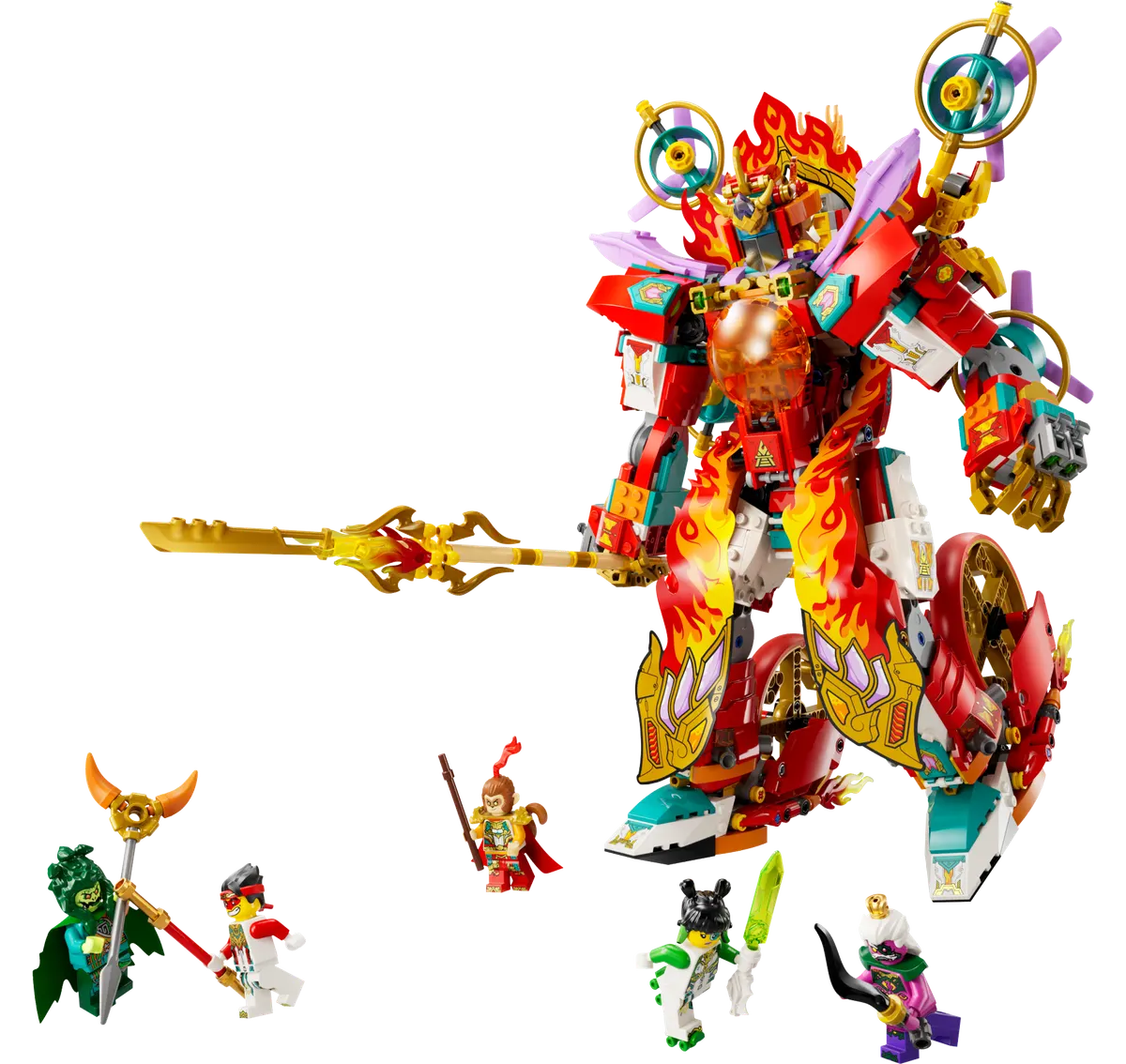 LEGO Monkie Kid™ Nezhas ildring-kamprobot 80057