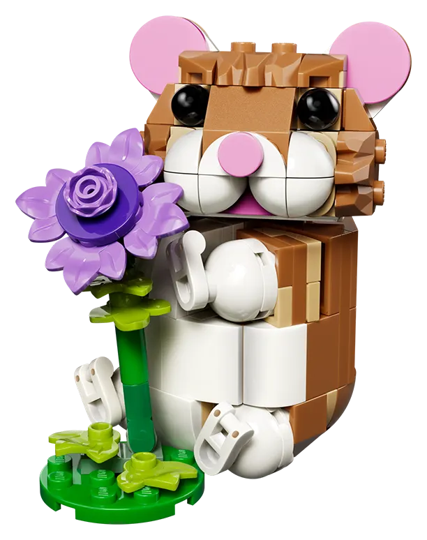 LEGO Creator 3-in-1 Sød hamster med blomst 31376