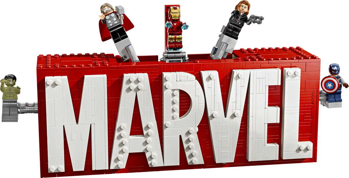 LEGO Marvel MARVEL-logo og minifigurer 76313
