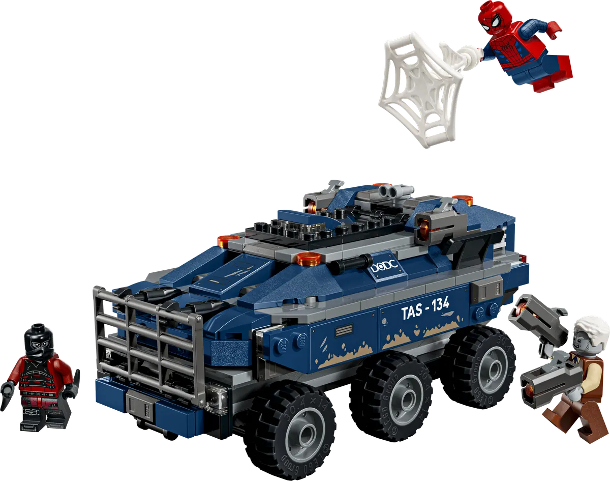 LEGO Marvel Spider-Mans fængselstransport-jagt 76349