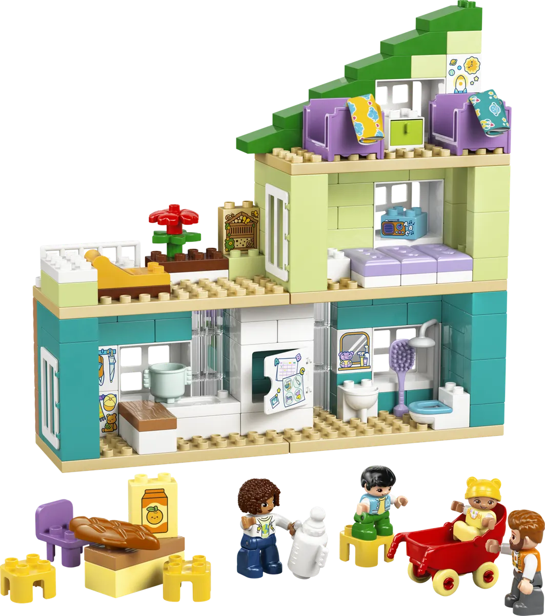LEGO DUPLO® 3-i-1 Moderne familiehus med figurer 10470
