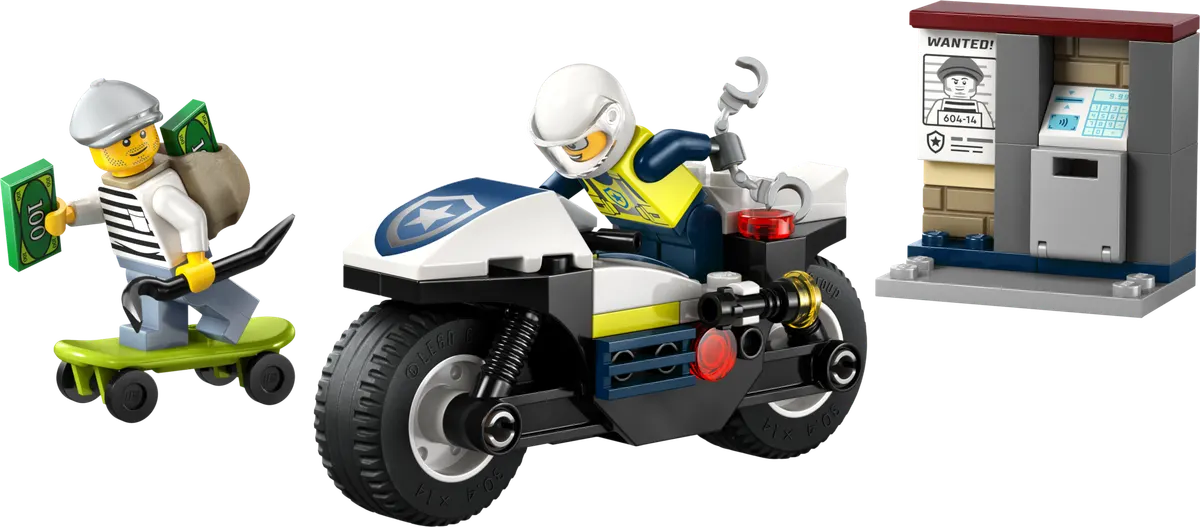 LEGO City Politimotorcykel på forbryderjagt 60455