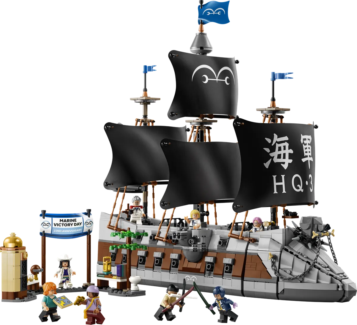 LEGO One Piece Garps Marine-slagskib 75646