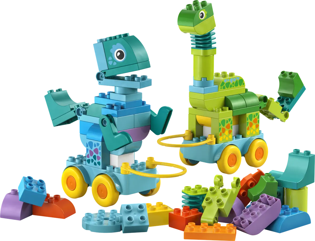 LEGO DUPLO® 3-i-1-dinosaurer på hjul 10451