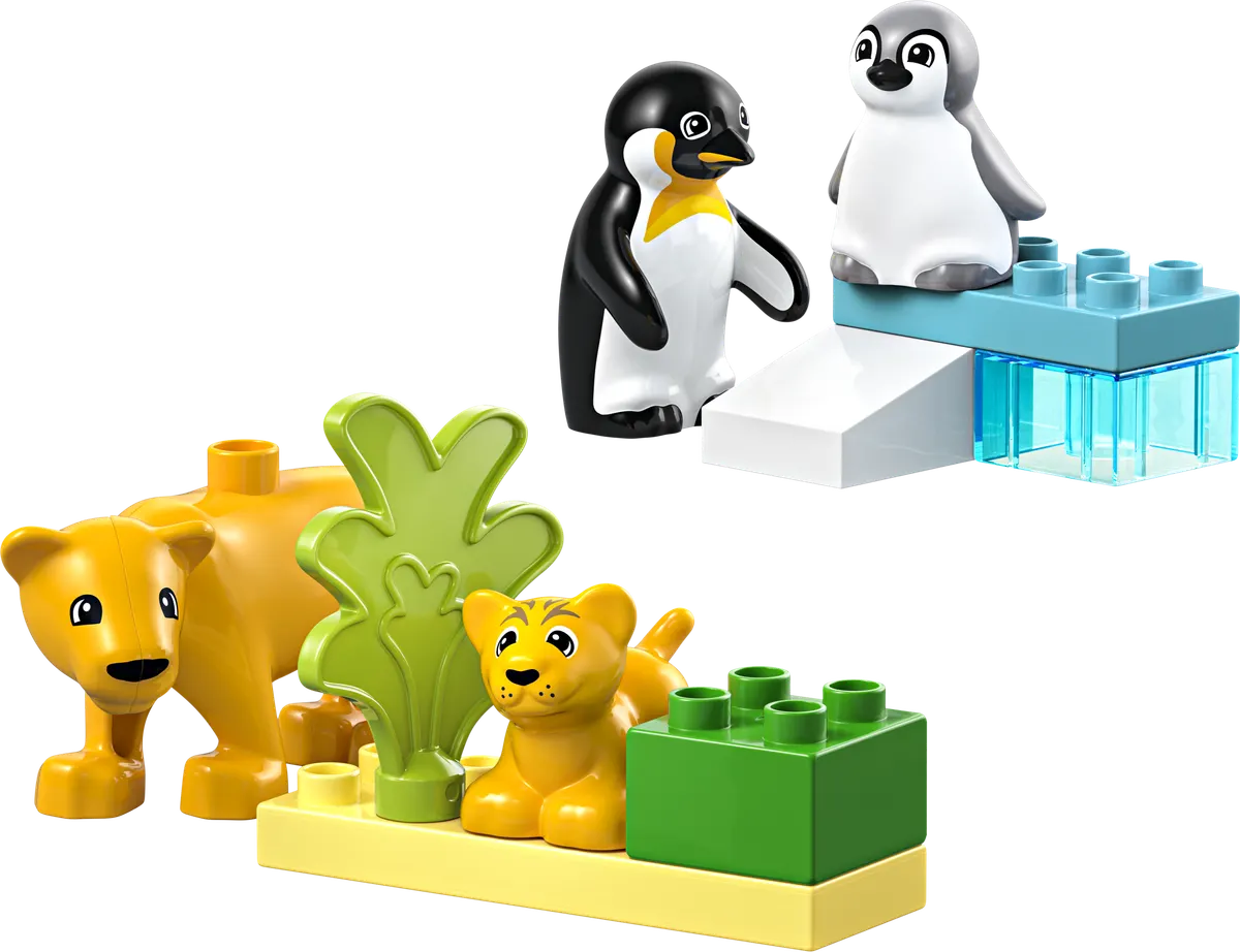 LEGO DUPLO® Vilde dyrefamilier: pingviner og løver 10442