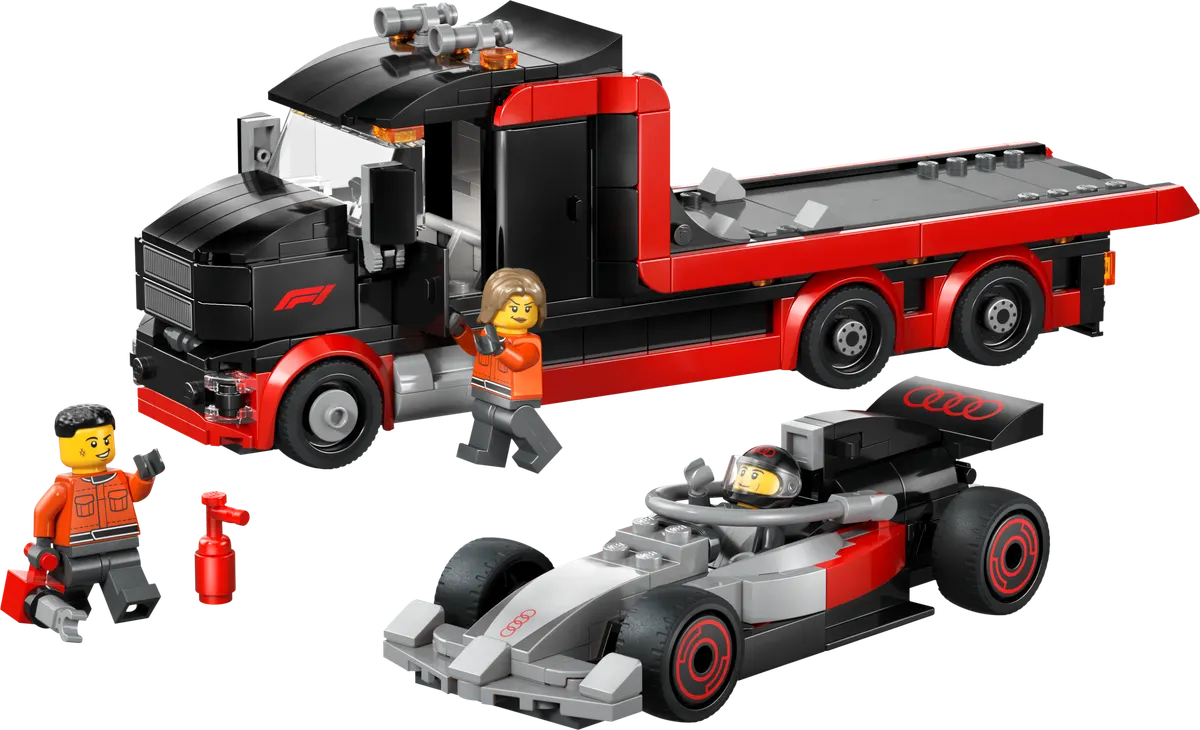 LEGO City F1-udstillingstruck med Audi F1-racerbil 60493