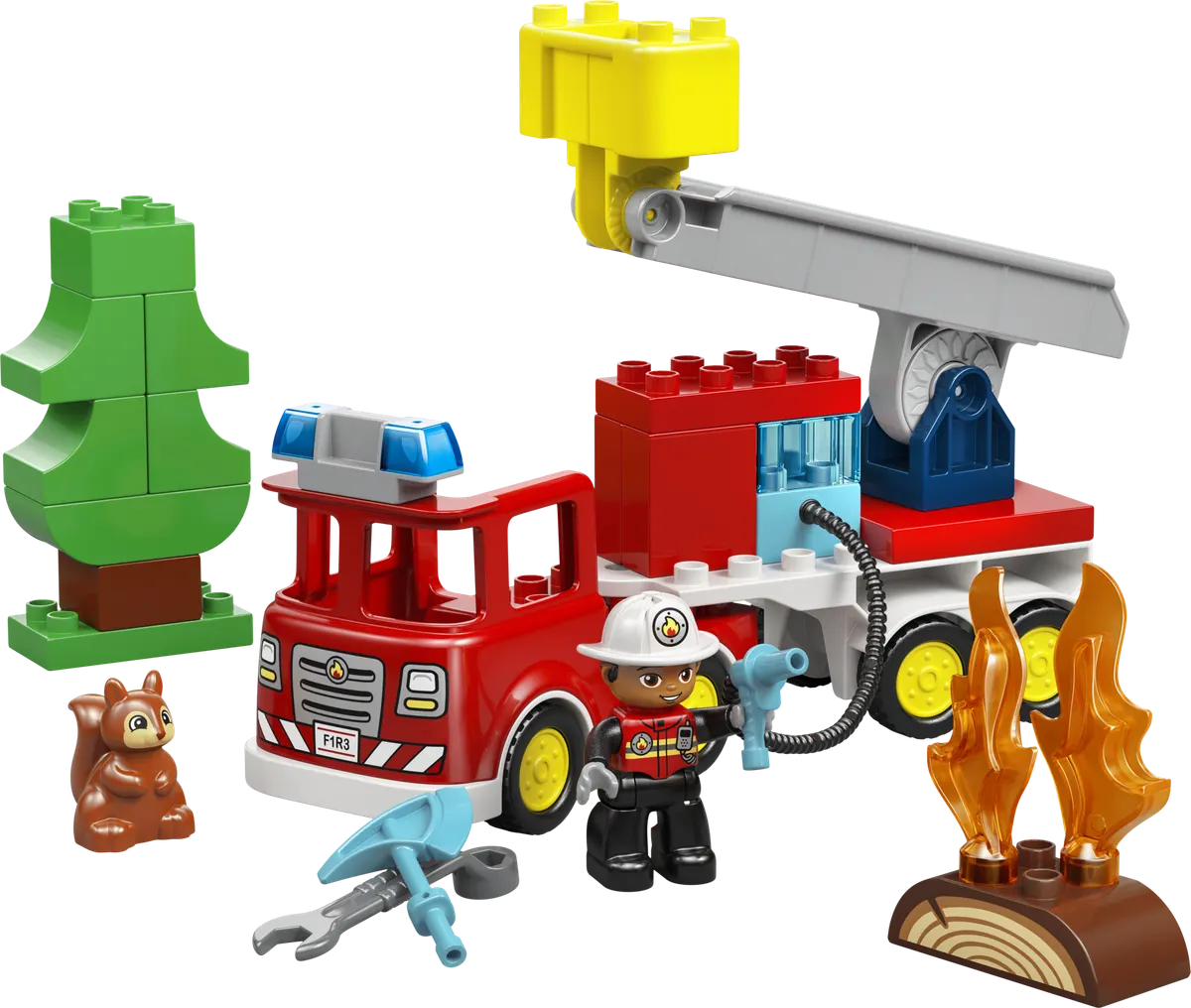 LEGO DUPLO® Brandbil med slange og brandmand 10473