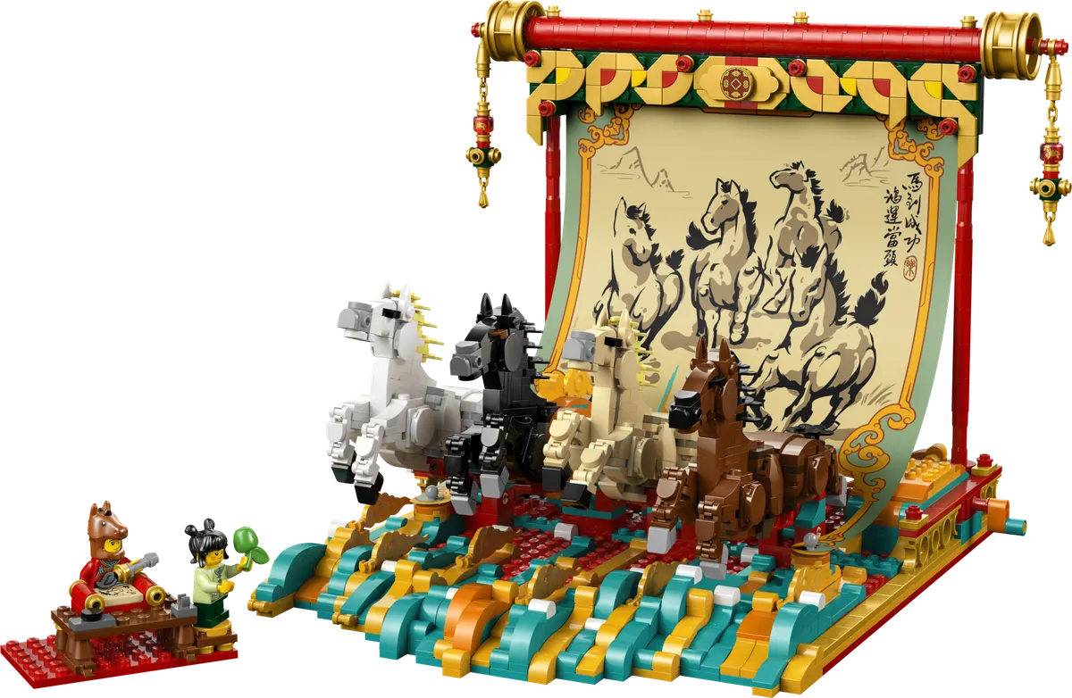 LEGO Andet Lærred med galoperende heste 80119